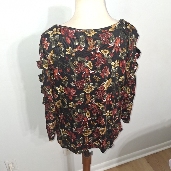 Floral Top- W Sz XXL - Picture 4 of 6